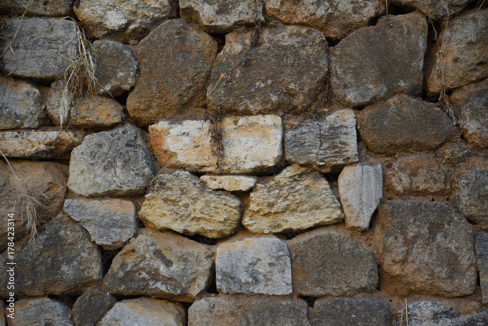 Old wall brick texture , front view Old wall brick texture , front view