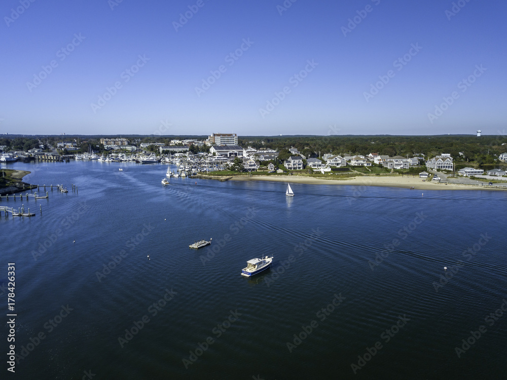 boat Harbor  in  Cape Code, Massachusetts USA