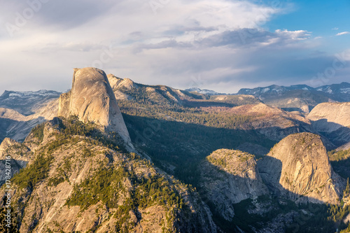 Yosemite National Park Valley summer landscape  Glacier Point