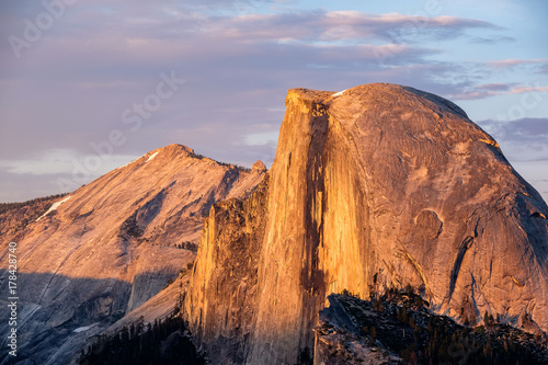 Half Dome rock formation in Yosemite National Park