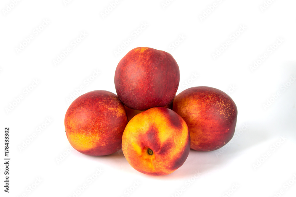 Delicious peaches from the market, closeup Delicious peaches from the market, closeup