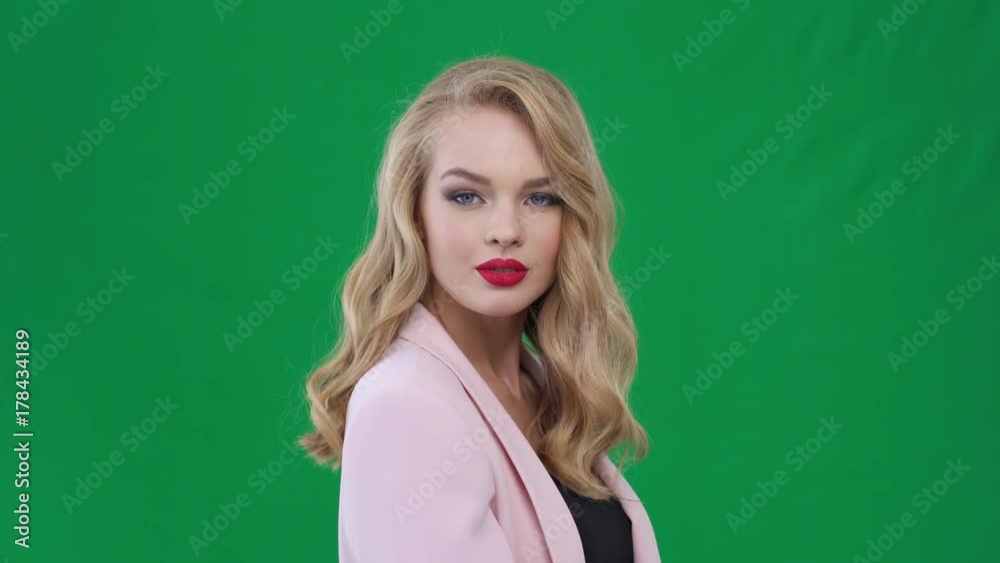 Closeup face of beautiful blond sexy girl with long hair. Closeup face of beautiful blond sexy girl with long hair.
