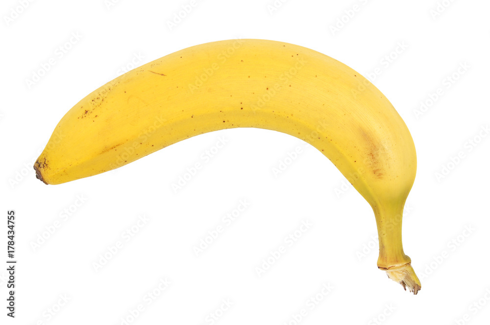Banane weißem Hintergrund Banane weißem Hintergrund