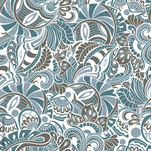 Seamless paisley pattern. Vector background for textile  print  wallpapers  wrapping.