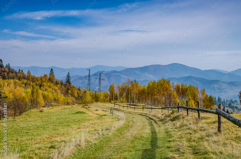 Ukrainian Carpathian Mountains in the autumn season Ukrainian Carpathian Mountains in the autumn season