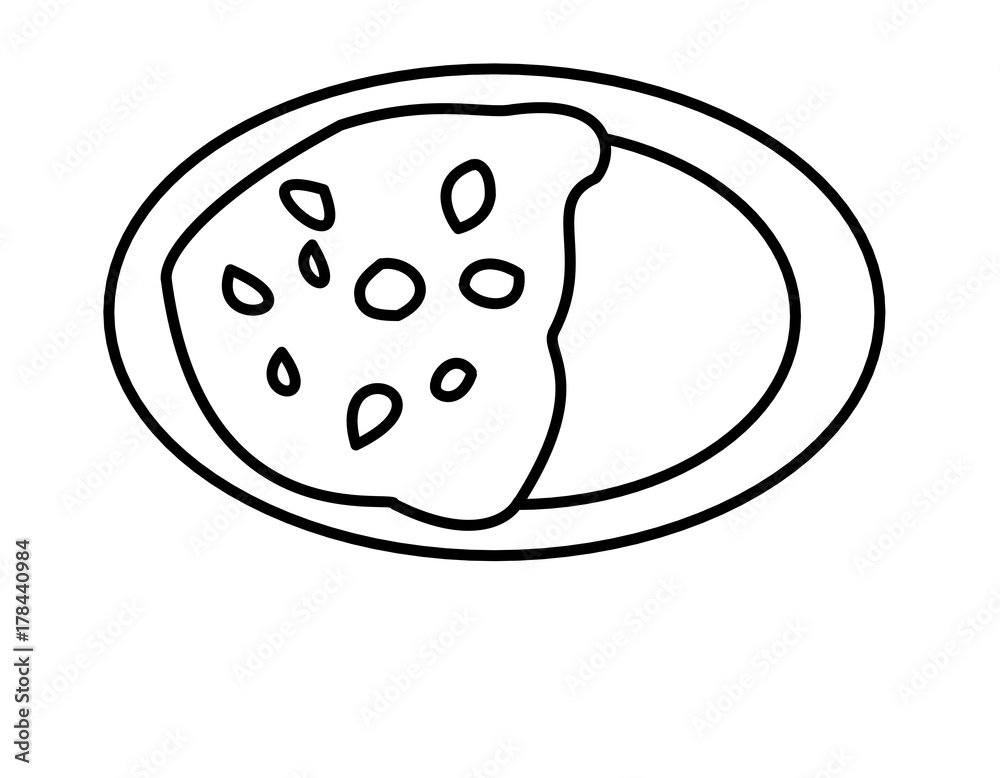 カレーライス(線画) カレーライス(線画)