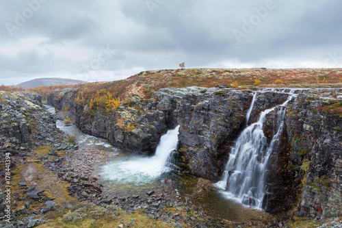 Wasserfall Storulfossen  Rondane Nationalpark