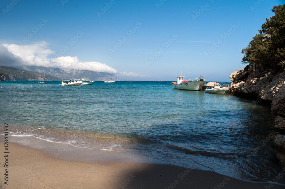 Fototapeta premium A small beach on the eastern coast of the island of Sardinia