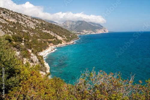 A view of the eastern coast of the island of Sardinia