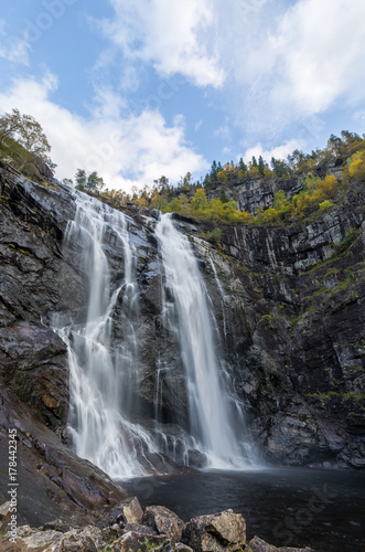 Skjervsfossen Wasserfall  Norwegen