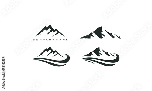 mountain peak logo icon