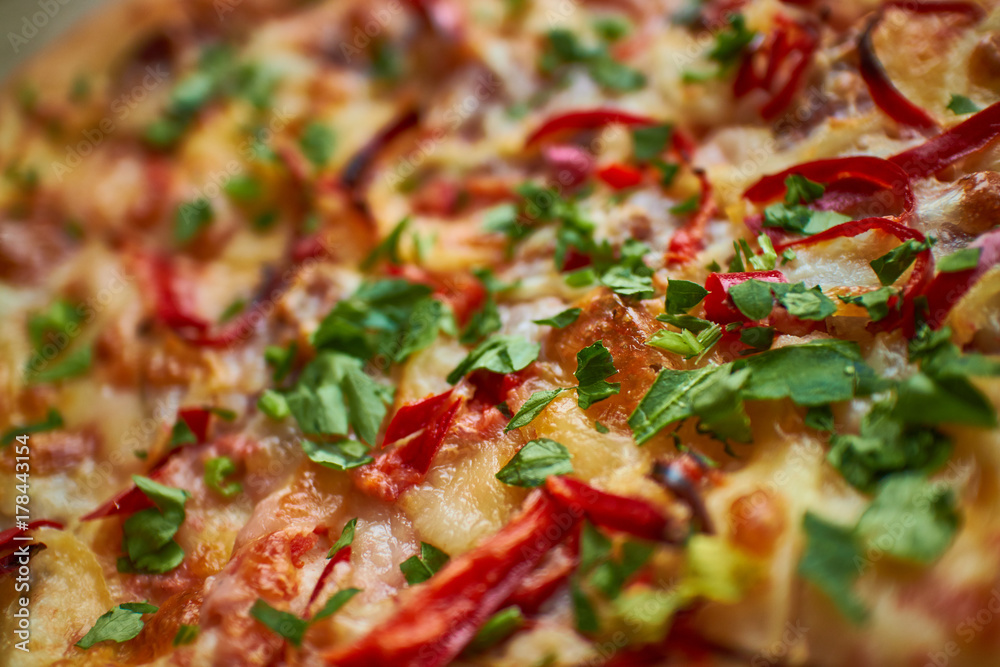 pepperoni pizza closeup pepperoni pizza closeup