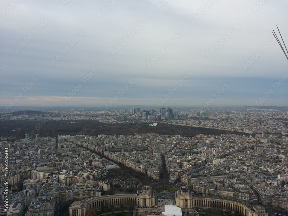 parigi inverno aerea