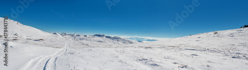 Top of the mountain under snow in the winter © nikolas_stock