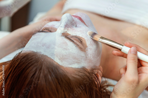 woman in spa salon