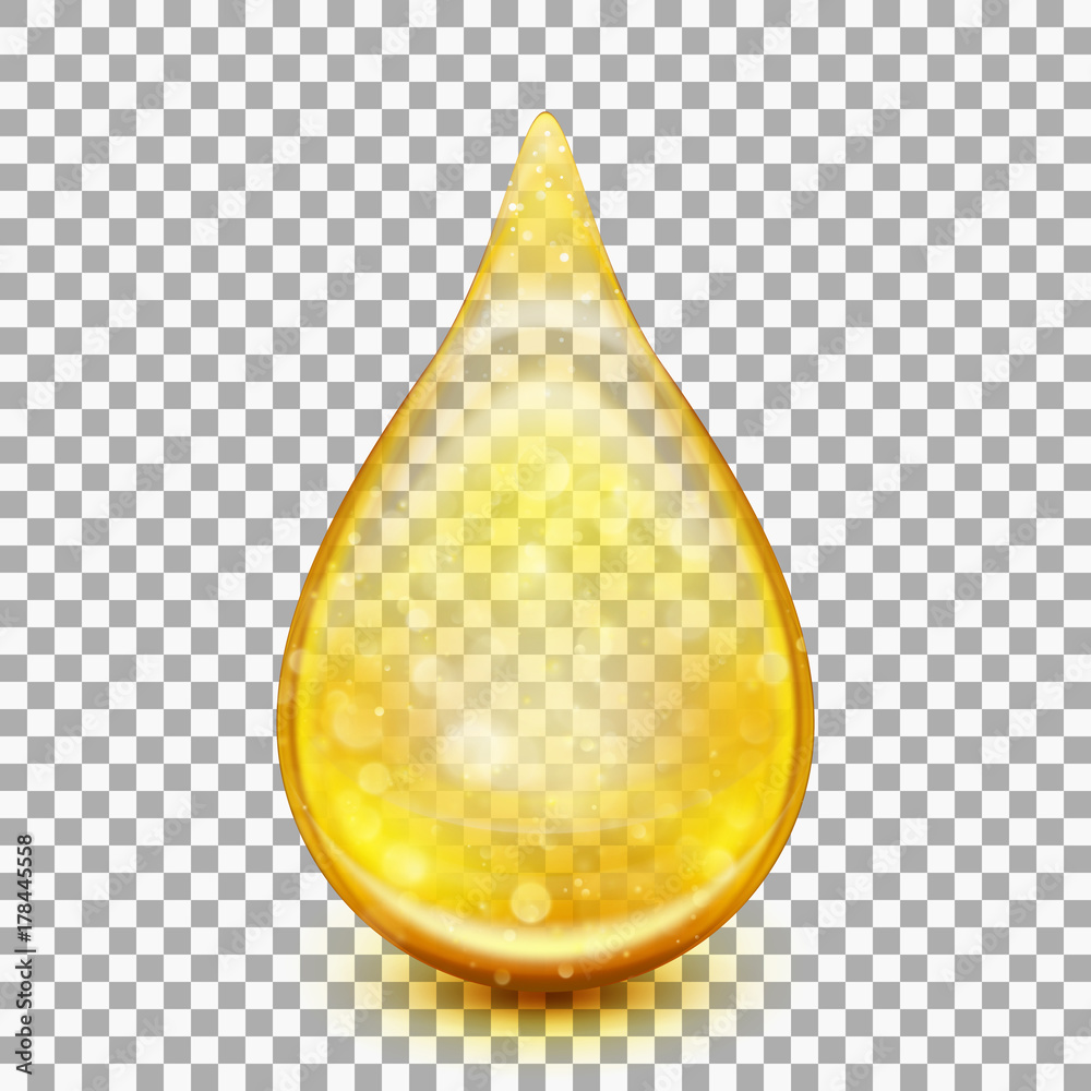 Golden oil droplets. EPS 10 Stock Vector | Adobe Stock