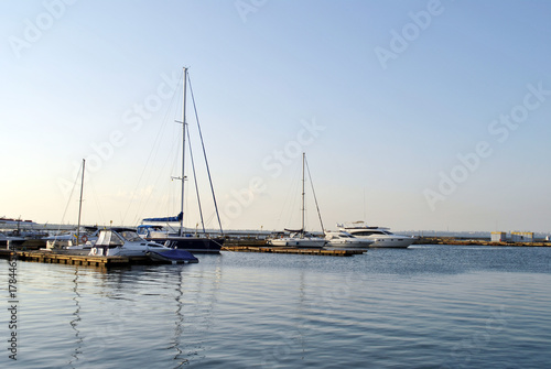 yachts in the harbor © plastilin01