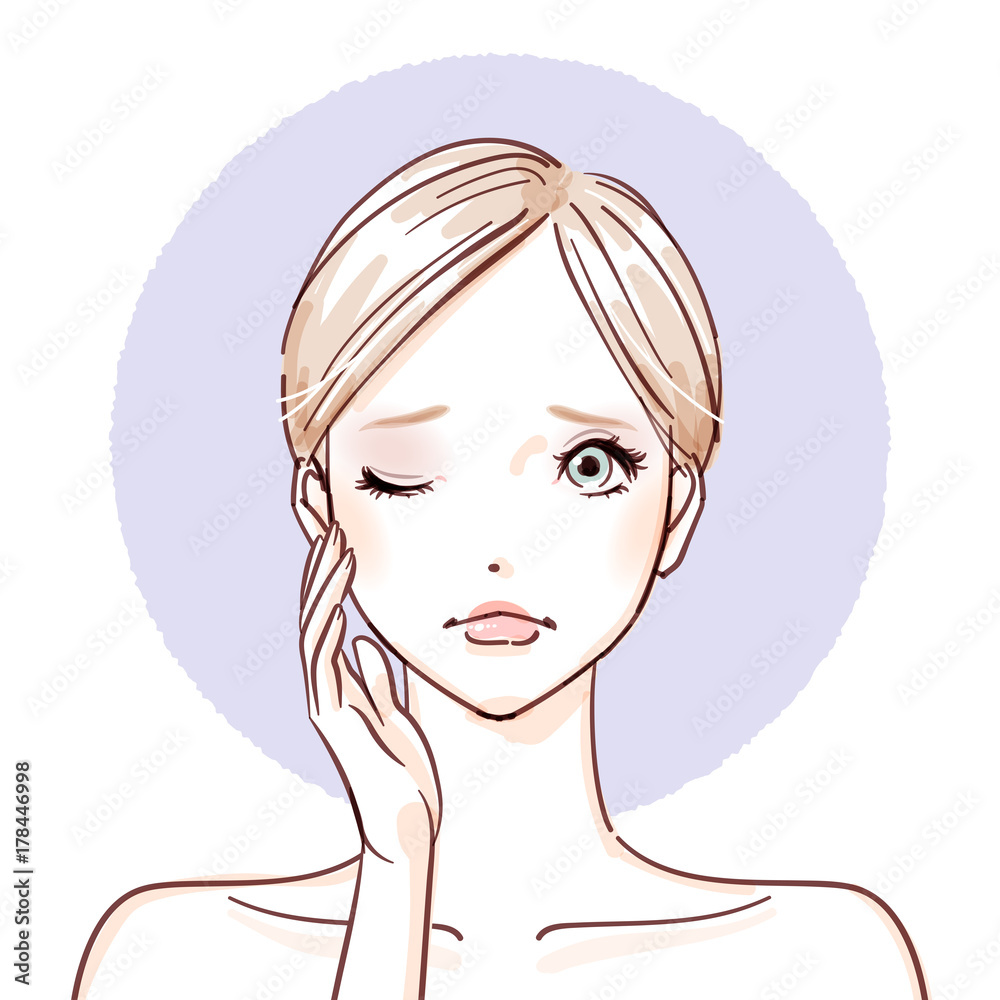 beauty woman_hands on cheeks softly negative beauty woman_hands on cheeks softly negative