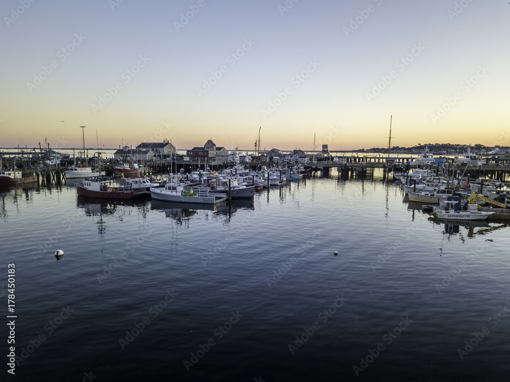 boat Harbor lighthouse  town   Cape Code, Massachusetts USA