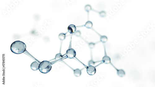 Science or medical background with molecules and atoms. photo