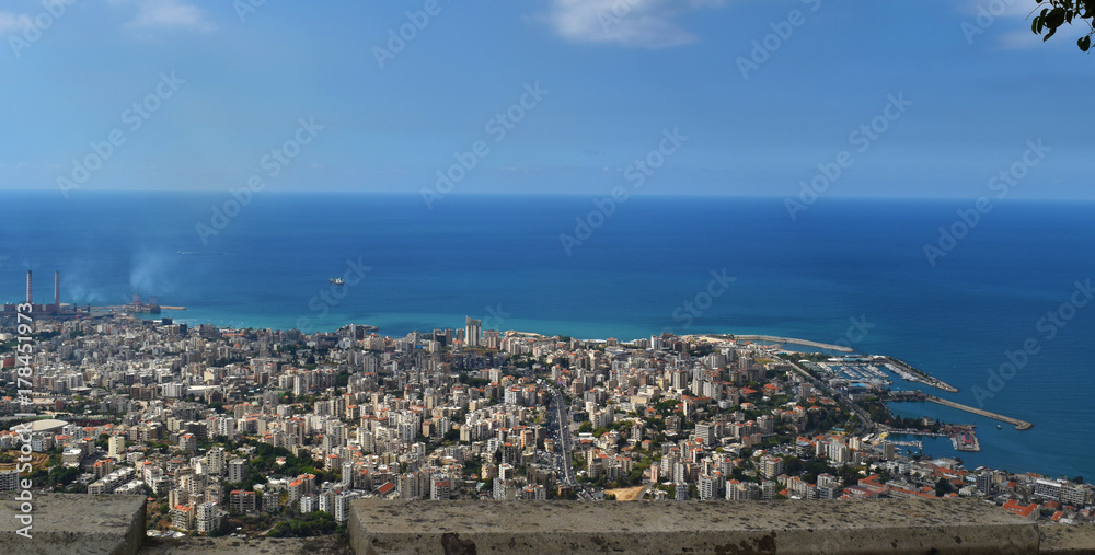View over Kaslik in lebanon