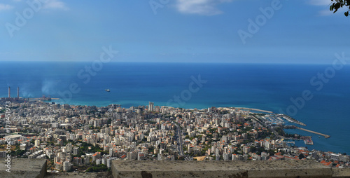 View over Kaslik in lebanon photo