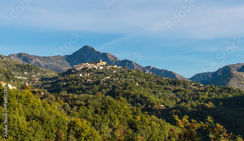 Mountain old village Coaraze  Provence Alpes Cote d Azur  France.