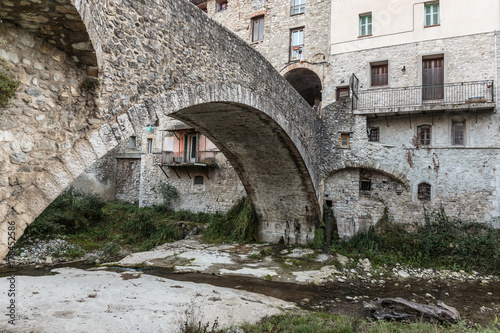 Stone Bridge in the old French town