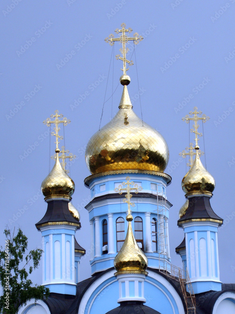 golden dome of the cathedral