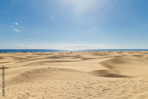 Dunes at Maspalomas  Gran Canaria  Spain