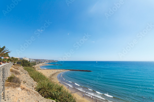 Playa Ingles, Mas Palomas, Gran Canaria, on sunny summer day © Jochen Netzker