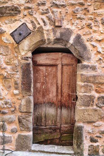 Entrance to the old French house photo