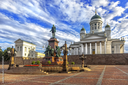 Photography Senate square (Senaatintori) in Helsinki, Finland.