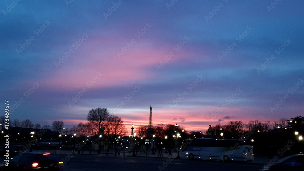 tramonto parigi