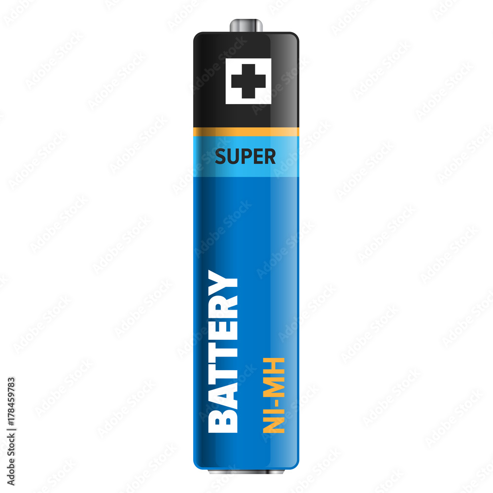 Super Powerful and Compact Battery Illustration Super Powerful and Compact Battery Illustration