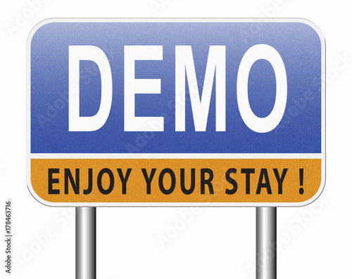 demo or demontration photo