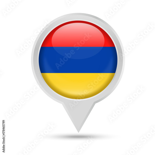 Armenia Flag Round Pin Vector Icon Free Download Armenia Flag Round Pin Vector Icon - GFXLoad