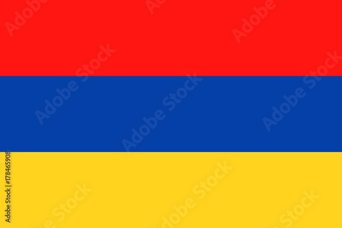 Armenia Flag Vector Flat Icon