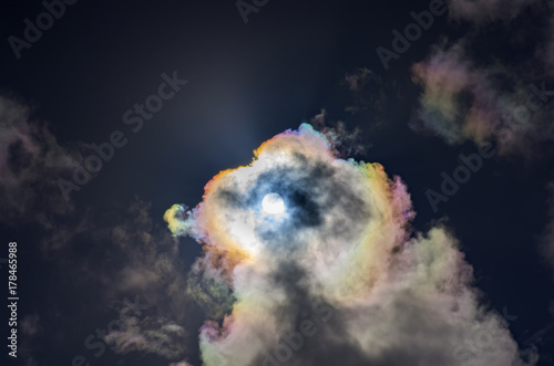 色鮮やかな雲
