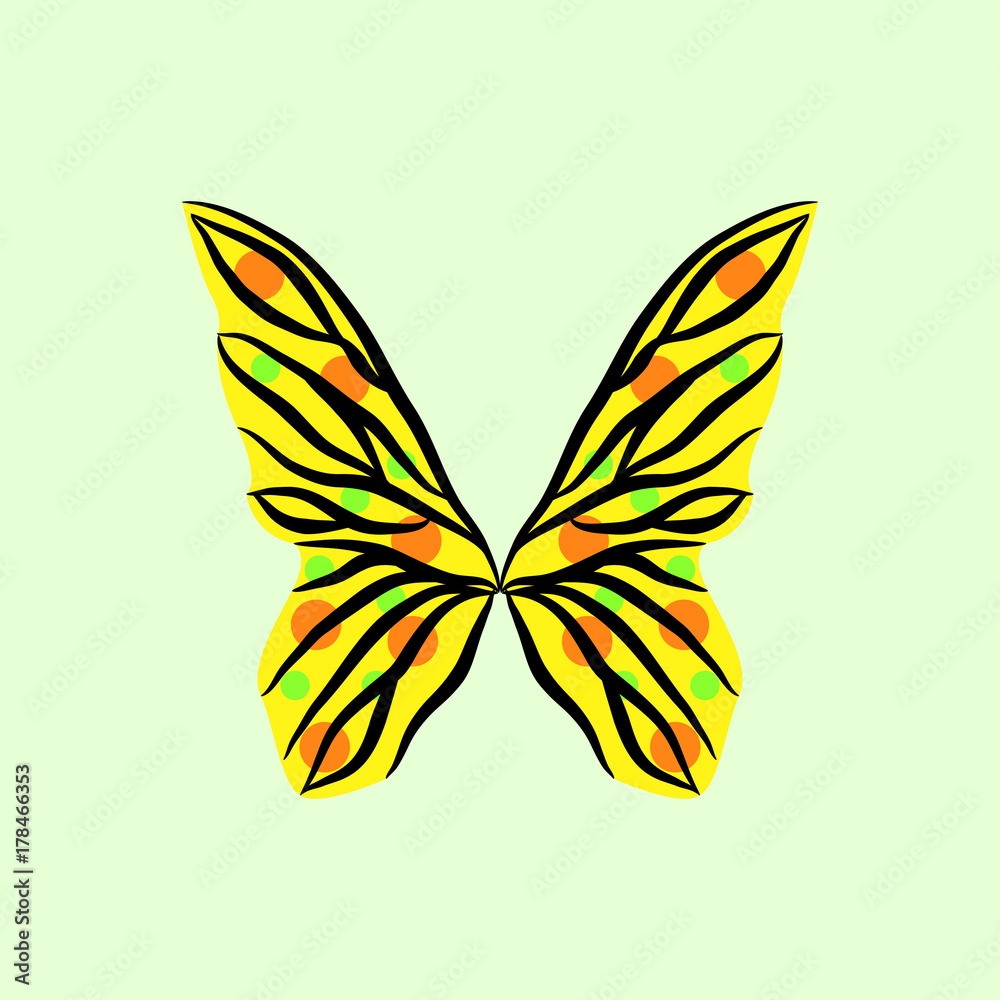 butterfly wings vector illustration
