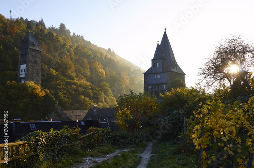 Steeger Tor von Bacharach, Goldene Abenddämmerung photo