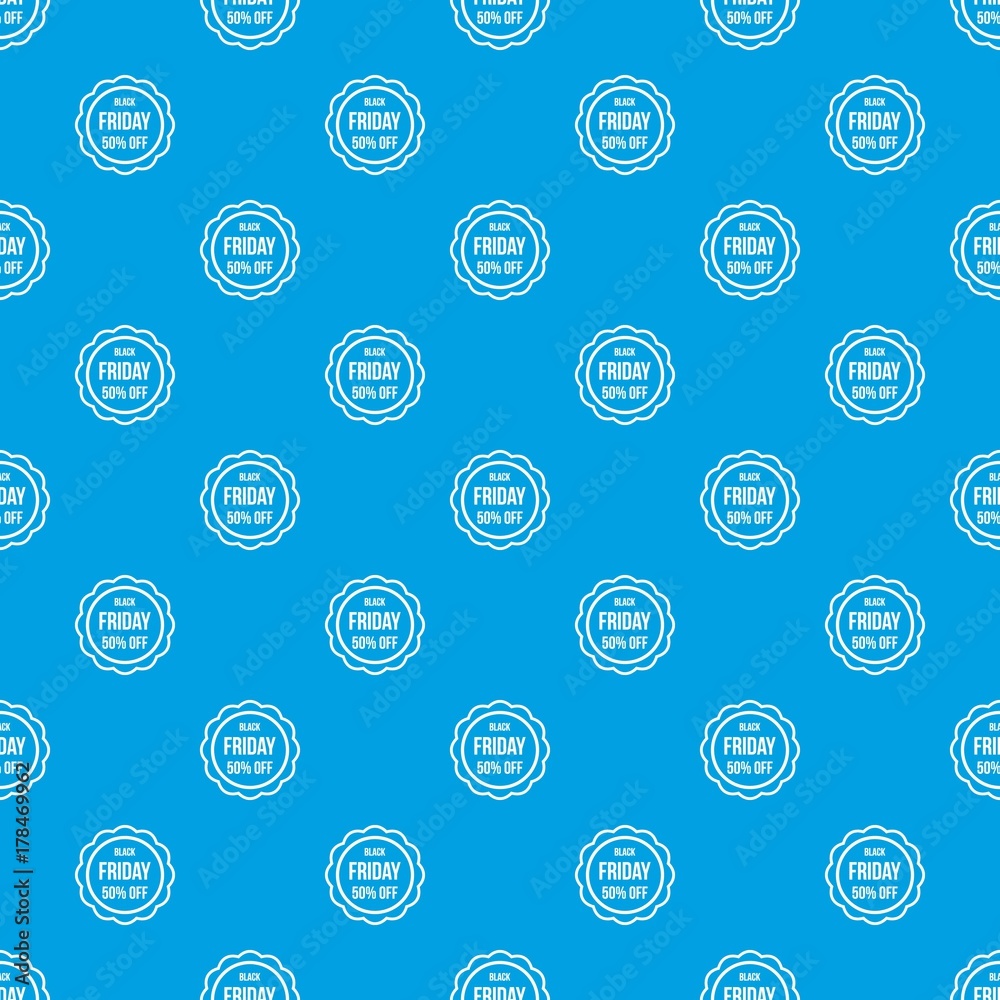 Sale sticker 50 percent off pattern seamless blue Sale sticker 50 percent off pattern seamless blue