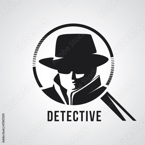 Detective agent icon. Vector illustration