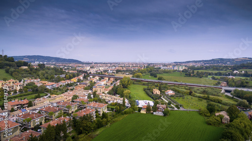 Vista aerea di Pesaro con drone DJI phantom 3 © cristian