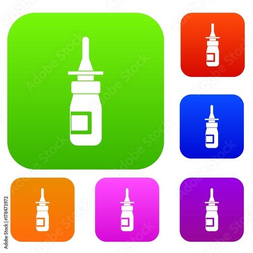 Nasal drops set color collection