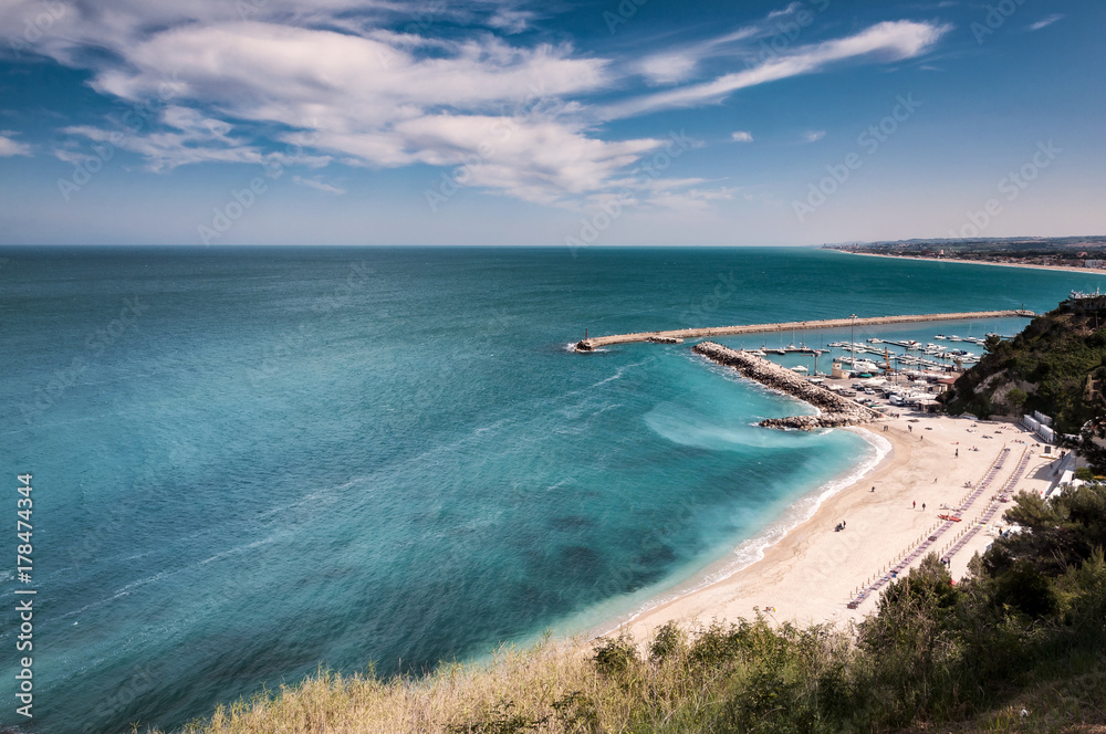 Fototapeta premium Spiaggia di Numana (AN)