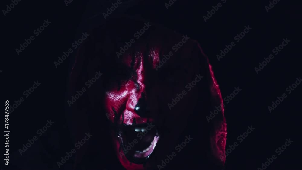 4k Horror Halloween Devil Screaming 4k Horror Halloween Devil Screaming