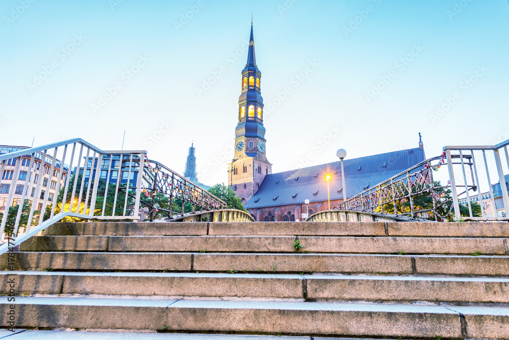 Obraz premium St Catherine Church in Hamburg, Germany