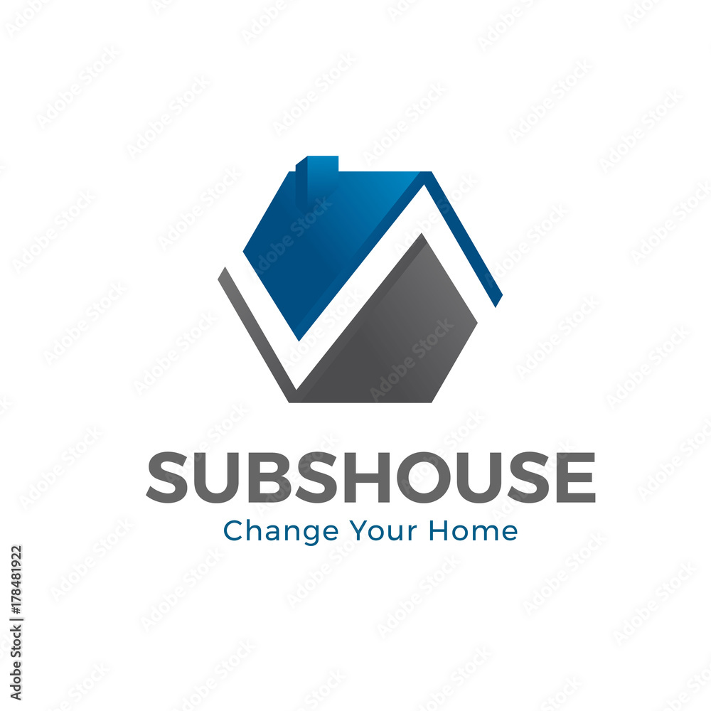 Replace Roof House Logo and Icon Element Template Replace Roof House Logo and Icon Element Template