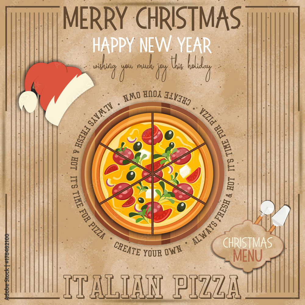 Christmas Pizza Menu